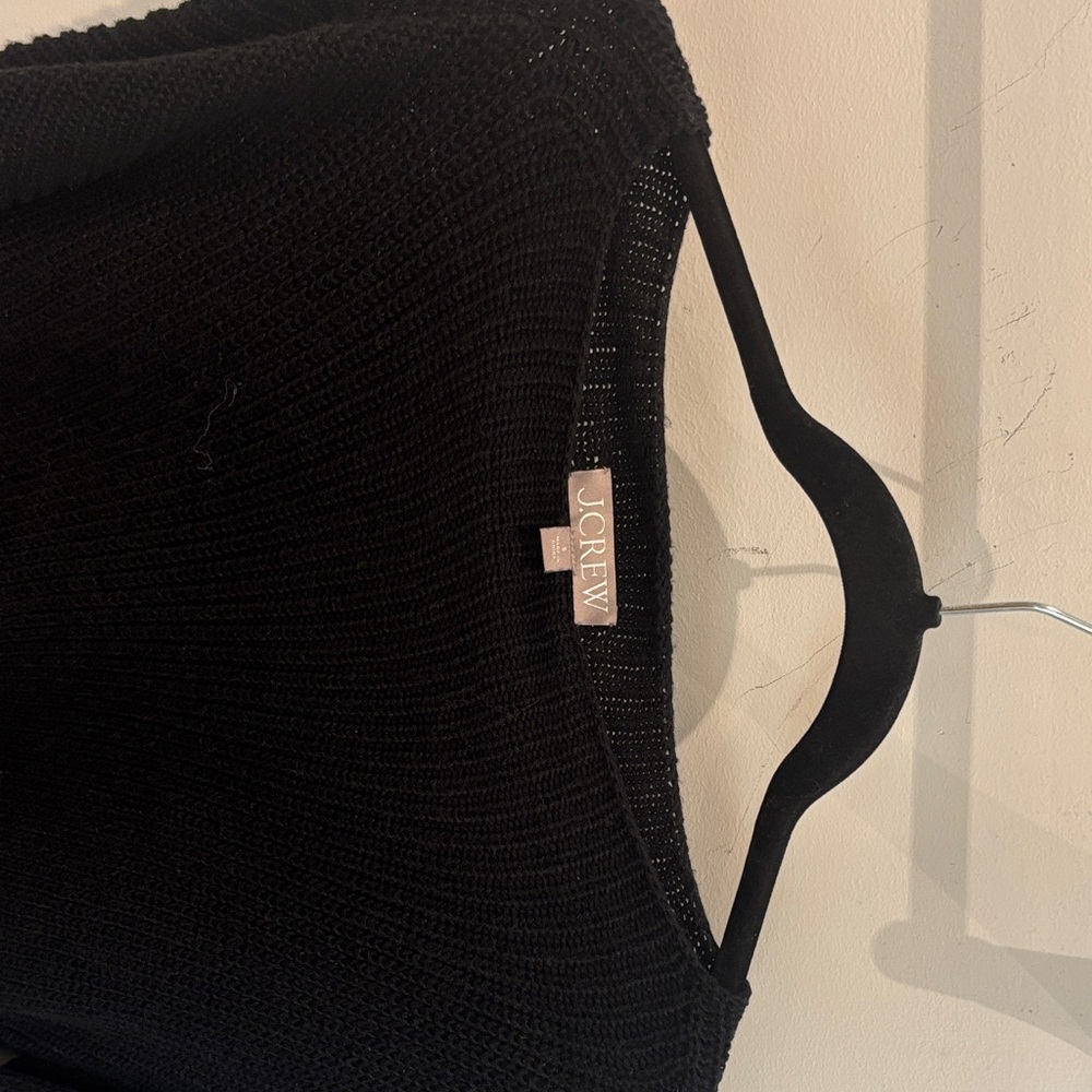 J. Crew Classic Black Crew Neck Sweater - Picture 3 of 4